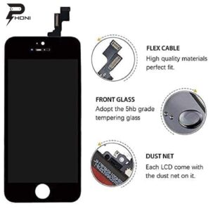 Phoni LCD Screen Replacement for iPhone 5S/SE