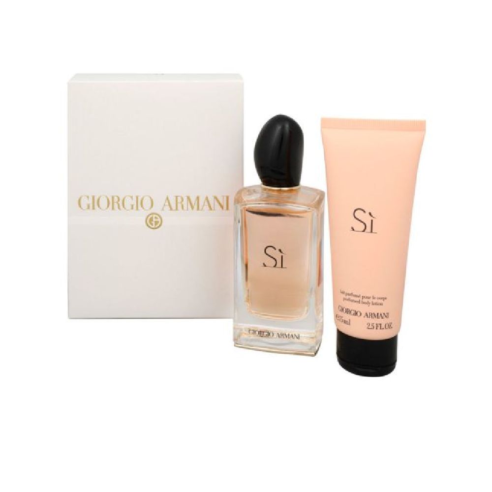 GIORGIO-ARMANI-SI-W-EDP-100ML75ML-BL-TRAVEL-SET