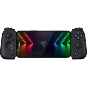 Razer Kishi V2 Mobile Gaming Controller for iPhone  - Console Quality Controls, Universal Fit with Extendable Bridge, Stream PC, Xbox, PlayStation Games, Customizable Triggers, Ergonomic Design - Black