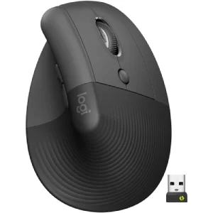 Logitech Lift Vertical Ergonomic Wireless Mouse - Graphite