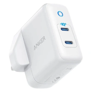 Anker PowerPort III Duo 40W 2-Port PIQ 3.0 Type C Foldable Fast Charger -White